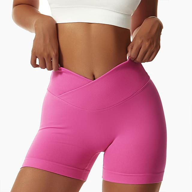 Shorts de yoga de talle alto sin costuras