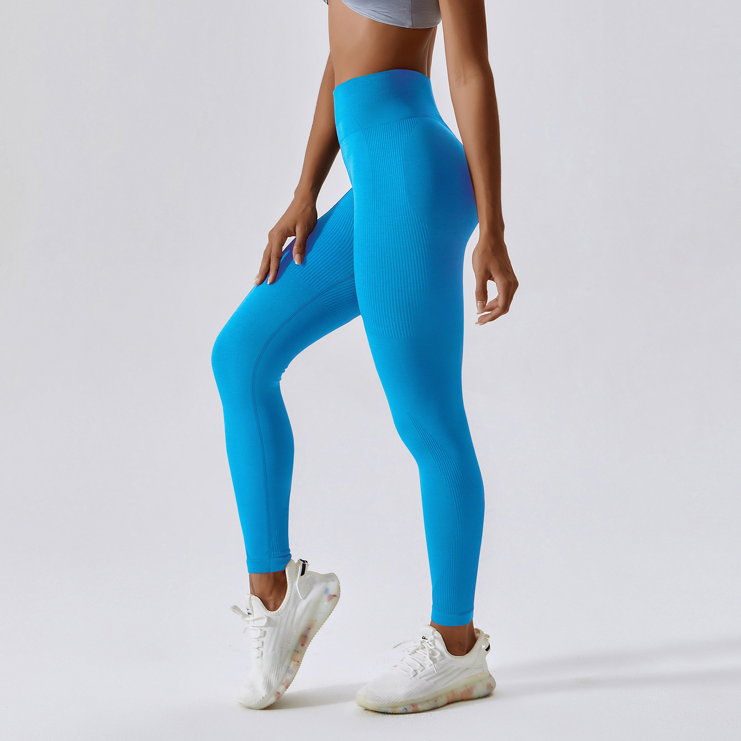 Legging deportivo de yoga rosa sin costuras