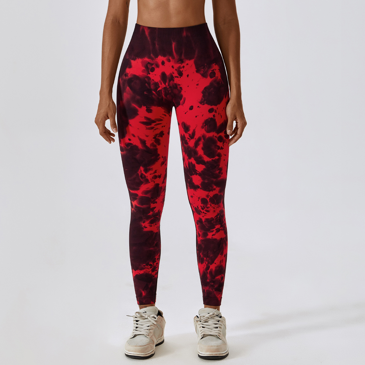 Legging de entrenamiento dibujado a mano sin costuras