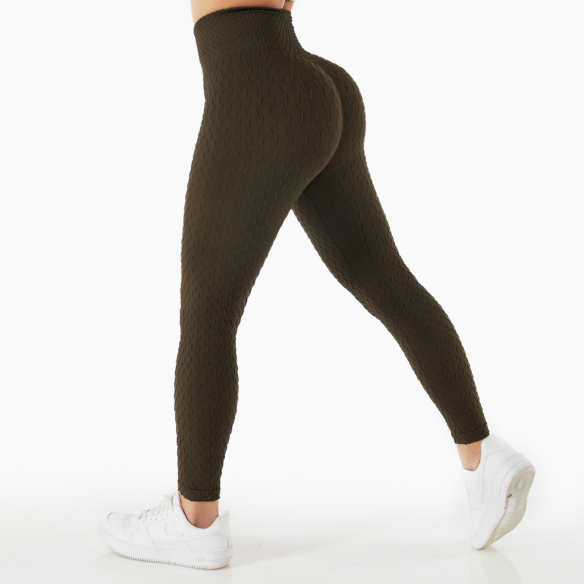 Legging deportivo de jacquard de talle alto sin costuras