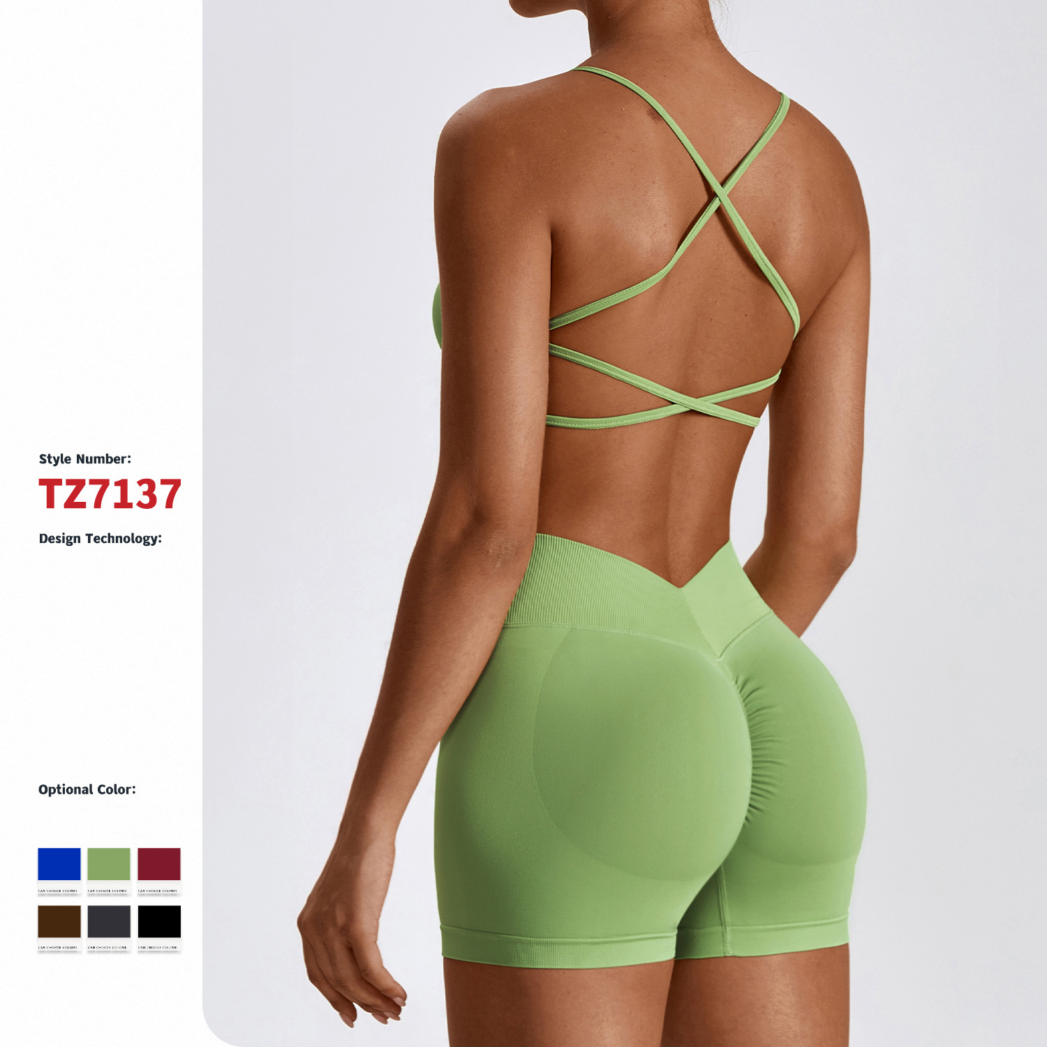 Conjuntos de trajes de entrenamiento sin costuras para mujer