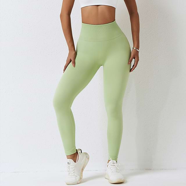 Pantalones de yoga sin costuras de cintura alta