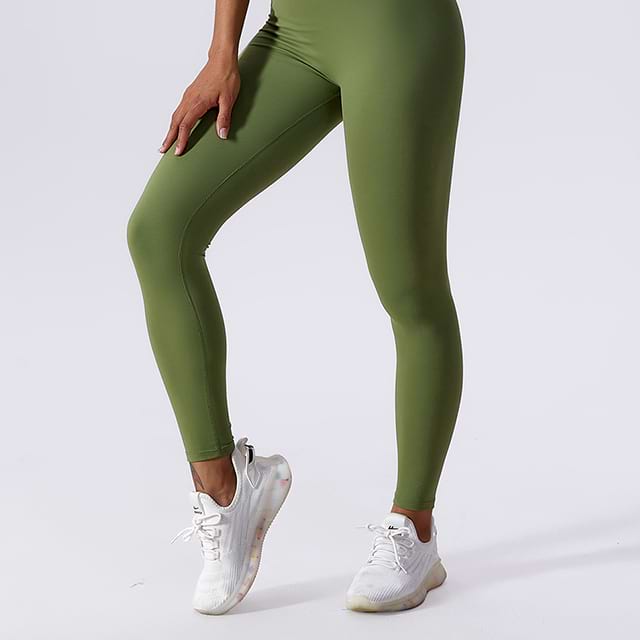 Pantalones de yoga sin costuras de cintura alta