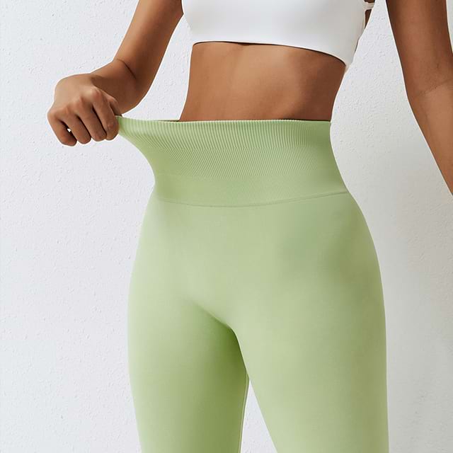 Pantalones de yoga sin costuras de cintura alta