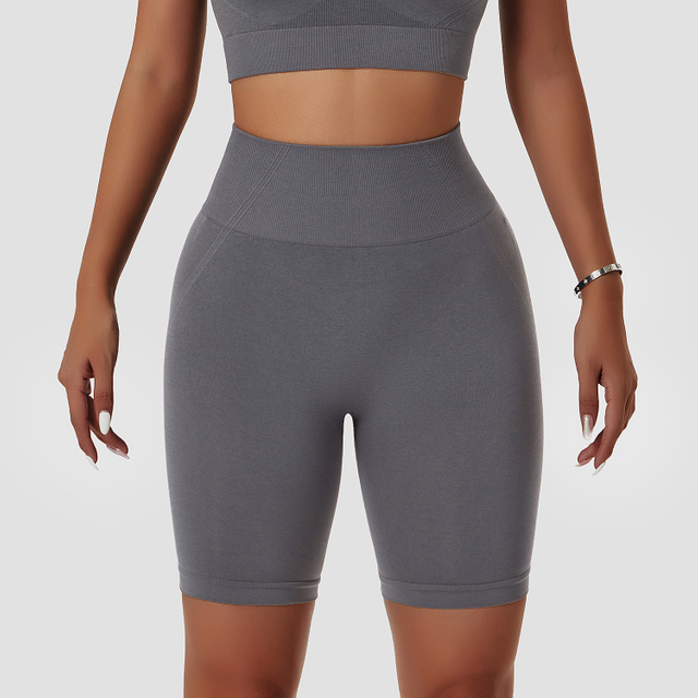 Shorts ciclistas de cintura alta y tecnología sin costuras