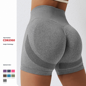 Shorts ciclistas de cintura alta y yoga sin costuras